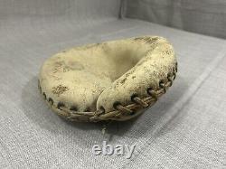 Antique 1900s Spalding Catcher's Mitt Baseball Glove Vintage