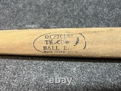 Antique 1909 Ty Cobb Official Ball Bat Baseball Bat 25.75 Detroit Tigers Vtg