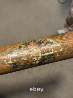 Antique 1910's Reach Burley. 9/0 Decal Baseball Bat