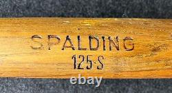 Antique 1910s 20s Spalding Model 125 S Wood Baseball Bat 33.5 Dead Ball Era VTG