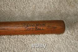 Antique 1920's PENNANT No. 544 Wood softball baseball 34 bat