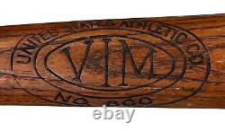 Antique 1920's VIM United States Athletic Co 34 Inch Baseball Bat Early Vintage