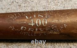 Antique 1920s 30s Grier Mfg Co Line Driver 400 Baseball Bat 35.75 Zinn Beck Vtg