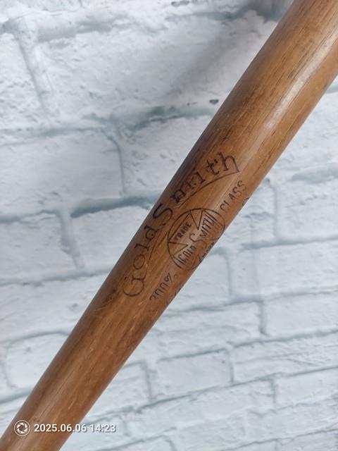 Antique 1920s Goldsmith Model 88 Hickory Playground Wood Baseball Bat 32 Vtg