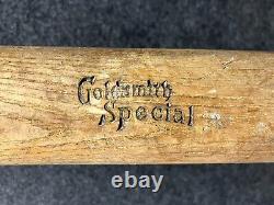 Antique 1920s Goldsmith's & Sons Goldsmith Special Model-X Baseball Bat 34 VTG Antique 1920s Goldsmith's & Sons Goldsmith Special Model-X Baseball Bat 34 VTG