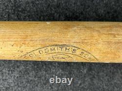 Antique 1920s Goldsmith's & Sons Goldsmith Special Model-X Baseball Bat 34 VTG Antique 1920s Goldsmith's & Sons Goldsmith Special Model-X Baseball Bat 34 VTG