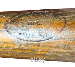 Antique 1930's Shivell's Swing Boy Falls Pennsylvania 35 Baseball Bat Vintage