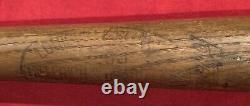 Antique 1950's Mickey Mantle NY Yankees Decal Baseball Bat Vintage Early Old