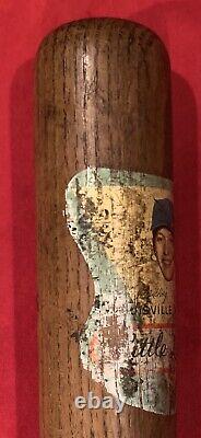 Antique 1950's Mickey Mantle NY Yankees Decal Baseball Bat Vintage Early Old