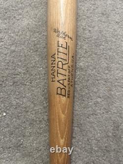 Antique 34 Wood Hanna Batrite Bat 1940's/early 1950's Ryan Style No. WTAS Pro Antique 34 Wood Hanna Batrite Bat 1940's/early 1950's Ryan Style No. WTAS Pro