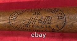 Antique Babe Ruth Louisville Slugger Little League Decal Baseball Bat Vintage