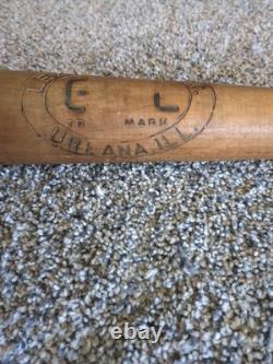 Antique Baseball Bat Leavitt Mfg. Co. GILL Urbana ILL USA 35 VTG Circa 1920's
