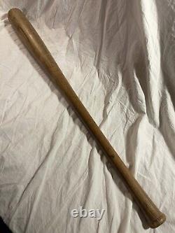 Antique Baseball Bat Rhode Island State College 1930 Hickory worm wood