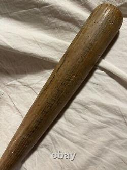 Antique Baseball Bat Rhode Island State College 1930 Hickory worm wood