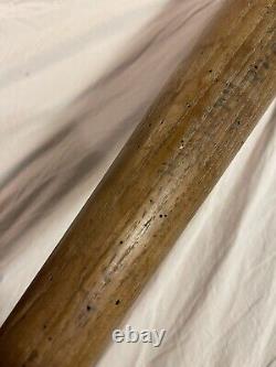 Antique Baseball Bat Rhode Island State College 1930 Hickory worm wood