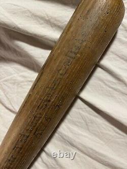 Antique Baseball Bat Rhode Island State College 1930 Hickory worm wood