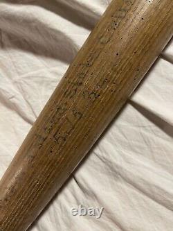 Antique Baseball Bat Rhode Island State College 1930 Hickory worm wood