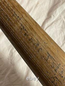 Antique Baseball Bat Rhode Island State College 1930 Hickory worm wood