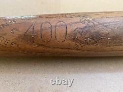 Antique Circa 1920's Zinn Beck 400 Size 33 1/2 Inch Baseball Bat Early Vintage