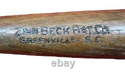 Antique Circa 1920's Zinn Beck Junior Size 28 Inch Baseball Bat Early Vintage