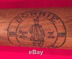 Antique Circa 1930's Bonnie Laddie Shoes Advertising Baseball Bat Early Vintage