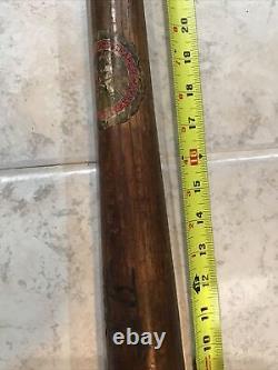 Antique D&M 33 Draper & Maynard D Souers stamped Label vintage baseball bat