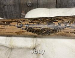 Antique Early Joseph Kren Swat King No 160 Syracuse NY Mushroom Baseball Bat 33 Antique Early Joseph Kren Swat King No 160 Syracuse NY Mushroom Baseball Bat 33
