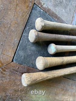 Antique HILLERICH & BRADSBYWOOD BASEBALL BAT Louisville And Other Vintage Bats