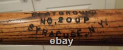 Antique Joseph G. Kern Baseball Bat Playground No. 200P Syracuse NY Wooden Bat