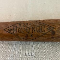 Antique Rev-O-Noc HSB & Co Wooden Bat Hibbard Spencer Bartlett & Co Model No 2X