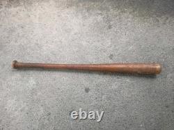 Antique Striped Wood Baseball Bat Hand Turned Corked Barrel Rare Vintage