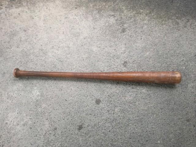 Antique Striped Wood Baseball Bat Hand Turned Corked Barrel Rare Vintage