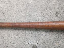 Antique Striped Wood Baseball Bat Hand Turned Corked Barrel Rare Vintage