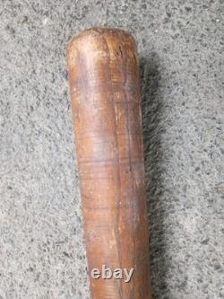 Antique Striped Wood Baseball Bat Hand Turned Corked Barrel Rare Vintage
