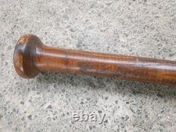 Antique Striped Wood Baseball Bat Hand Turned Corked Barrel Rare Vintage