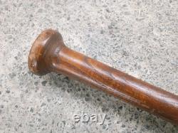Antique Striped Wood Baseball Bat Hand Turned Corked Barrel Rare Vintage
