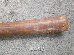 Antique Striped Wood Baseball Bat Hand Turned Corked Barrel Rare Vintage