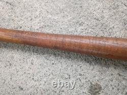 Antique Striped Wood Baseball Bat Hand Turned Corked Barrel Rare Vintage