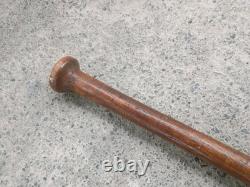 Antique Striped Wood Baseball Bat Hand Turned Corked Barrel Rare Vintage