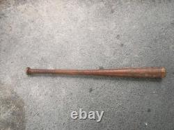 Antique Striped Wood Baseball Bat Hand Turned Corked Barrel Rare Vintage
