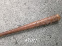 Antique Striped Wood Baseball Bat Hand Turned Corked Barrel Rare Vintage