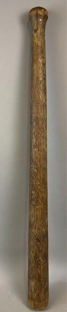 Antique Vtg 1890s Hand Made Huge Wood Mushroom Knob Baseball Bat 33 43oz I4