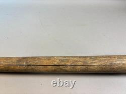 Antique VTG 1890s Hand Made HUGE Wood Mushroom Knob Baseball Bat 33 43oz I4
