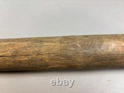 Antique VTG 1890s Hand Made HUGE Wood Mushroom Knob Baseball Bat 33 43oz I4