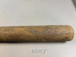 Antique VTG 1890s Hand Made HUGE Wood Mushroom Knob Baseball Bat 33 43oz I4