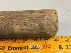 Antique VTG 1890s Hand Made HUGE Wood Mushroom Knob Baseball Bat 33 43oz I4