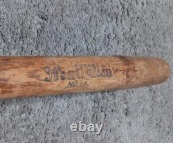 Antique Vintage 1930s'It's A Wilson' Rare Wooden Baseball Bat