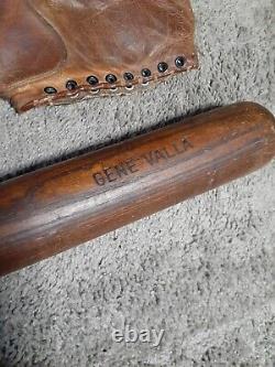 Antique Vintage 1940s Gene Valla Spalding NO. P. E. RARE 1 Of A Kind Baseball Bat