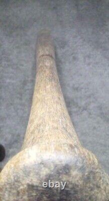 Antique Vintage 34 Initialed Carved Wooden Baseball Bat