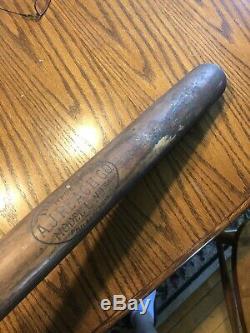 Antique Vintage Baseball Bat A. J. Reach CO. The Burley Model L No. 5/0 1900